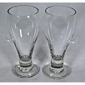 Pair of (2) Toscany Beer Glasses w/ Shot‎ Glass Holders